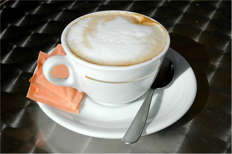 Picture Of Cappuccino In White Cup