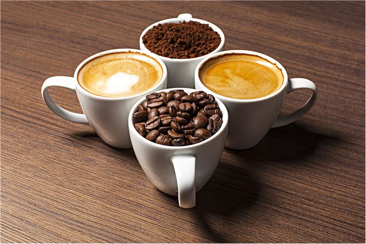 Picture Of Four Cups Of Coffee